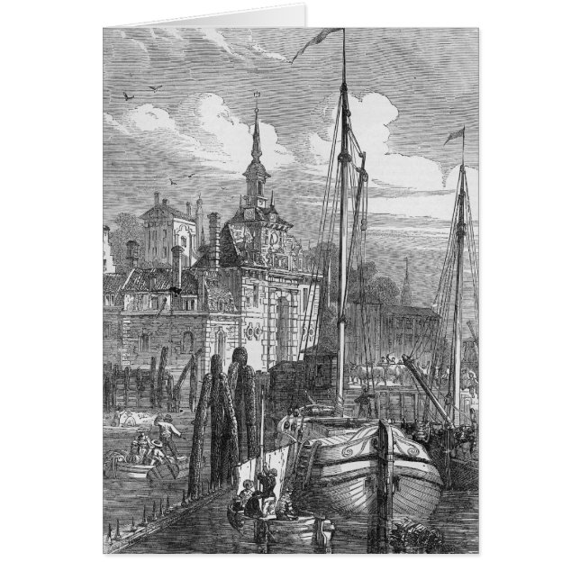 Cartão Porto de Roterdão, Holanda (Frente)