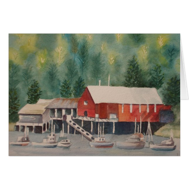 Cartão Porto em Alaska (Frente Horizontal)