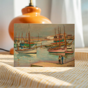 Cartão Porto na ilha de Yeu   Henri Lebasque