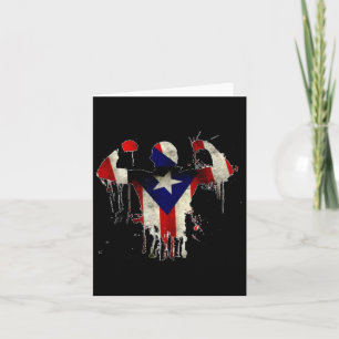 Cartão Porto Rico Boxando Luvas Boxeo Camisa Ropa Uni