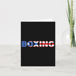 Cartão Porto Rico Boxando T Shirt Roupa