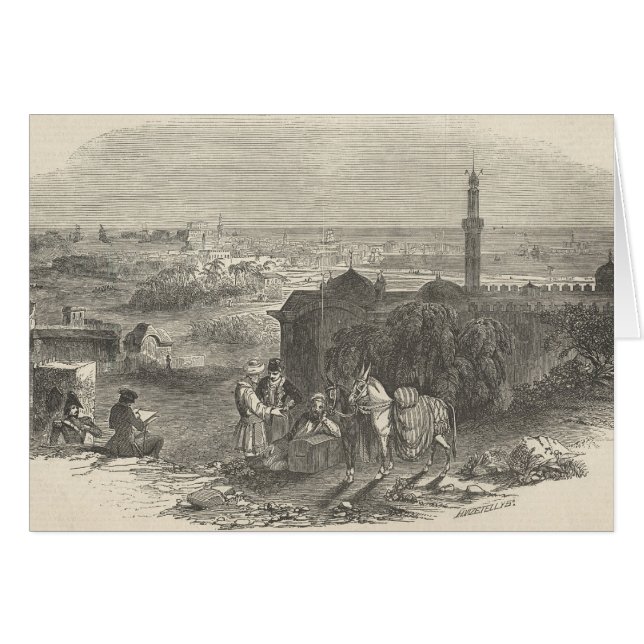 Cartão Portos estrangeiros do milho, Alexandria (Frente Horizontal)