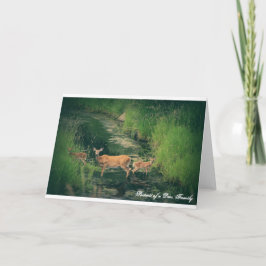 Cartão Portrait of a Deer Family