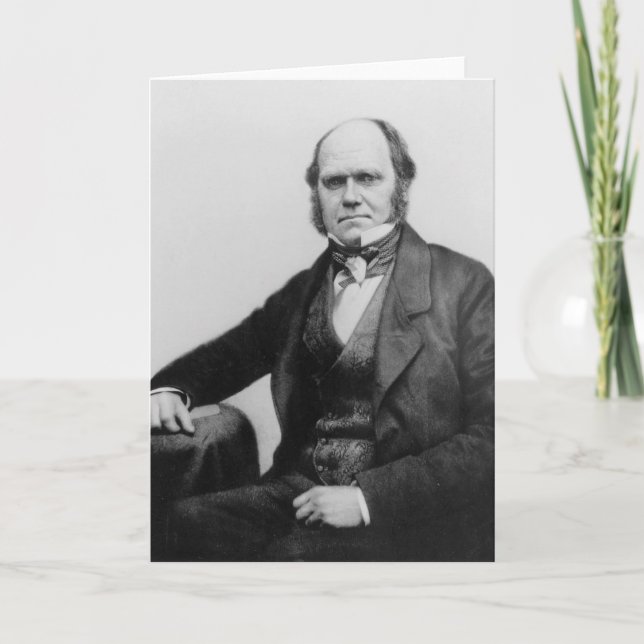 Cartão Portrait of Charles Darwin, 1854 (Frente)