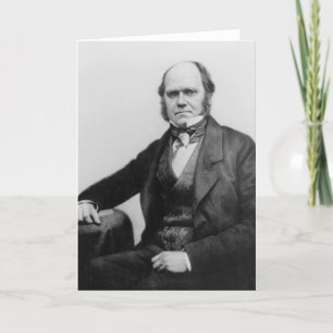 Cartão Portrait of Charles Darwin, 1854