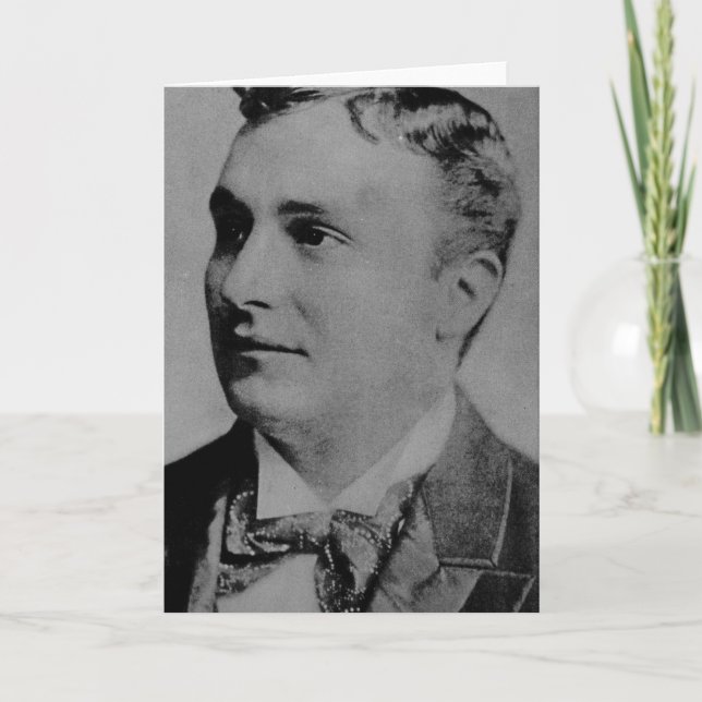 Cartão Portrait of Charles Spencer Chaplin, Sr (Frente)