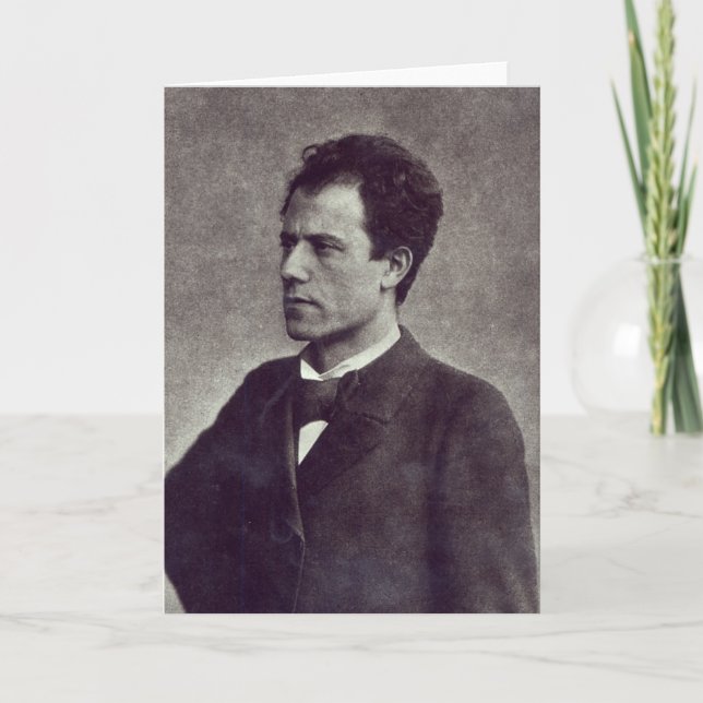 Cartão Portrait of Gustav Mahler, 1897 (Frente)