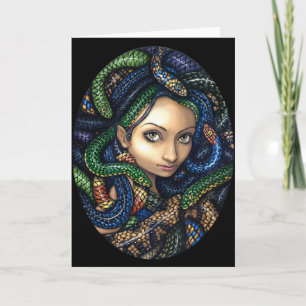 Cartão "Portrait of Medusa" Greeting Card