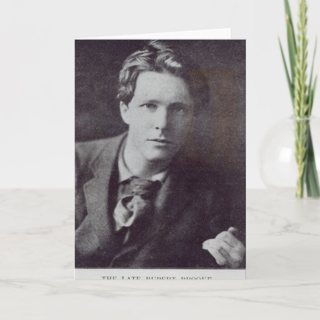 Cartão Portrait of Rupert Brooke (Frente)