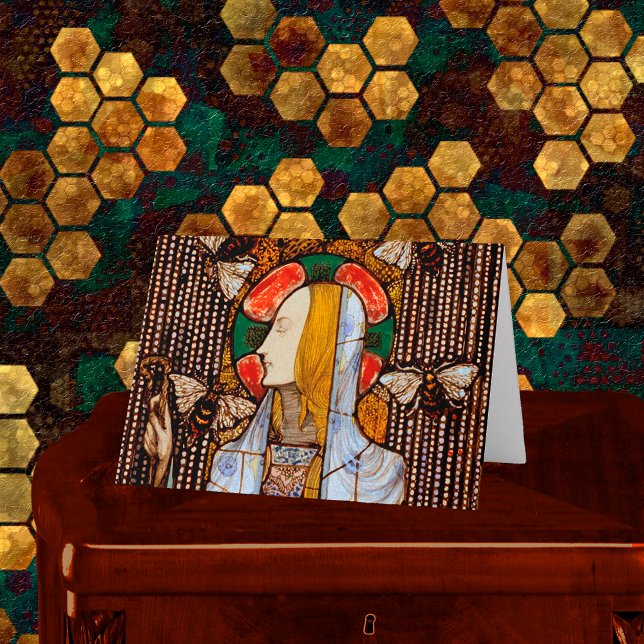 Cartão Portrait of St. Gobnait, Patron of Bees, (Criador carregado)