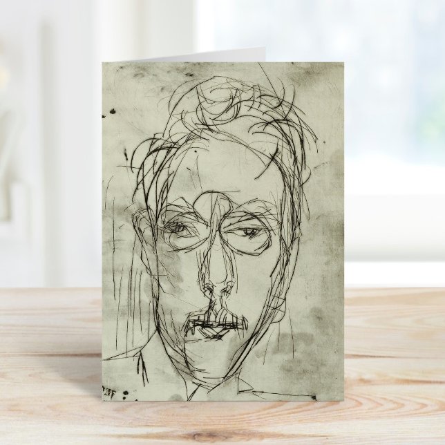 Cartão Portrait Schaeffer | Albert Müller (Criador carregado)