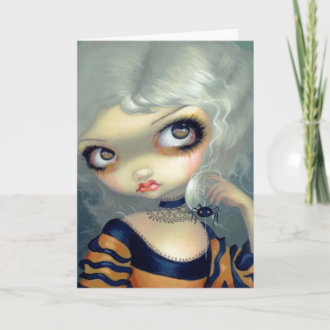 Cartão "Portrait with a Spiderling" Greeting Card (Frente)
