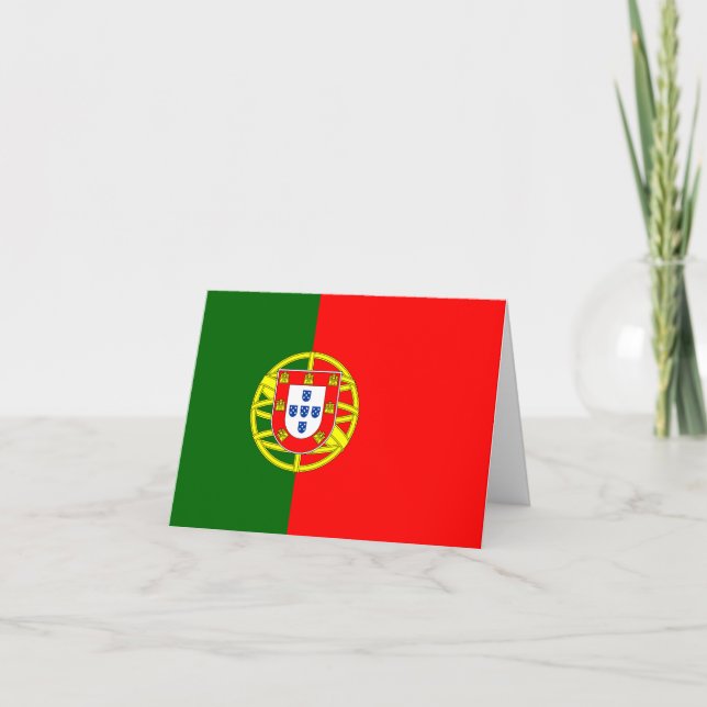 Cartão Portugal (Portuguese) Flag (Frente)
