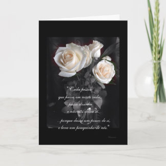 Cartão Português: Poema de Condolencias