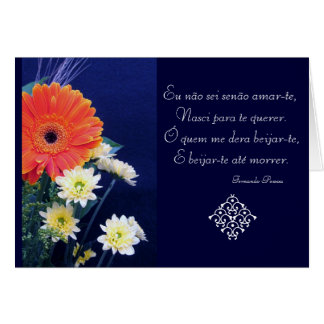 Cartão Português: Poema São Valentim do amor