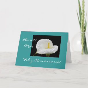 Cartão Portuguese: Aniversario da mãe/ Mom's birthday