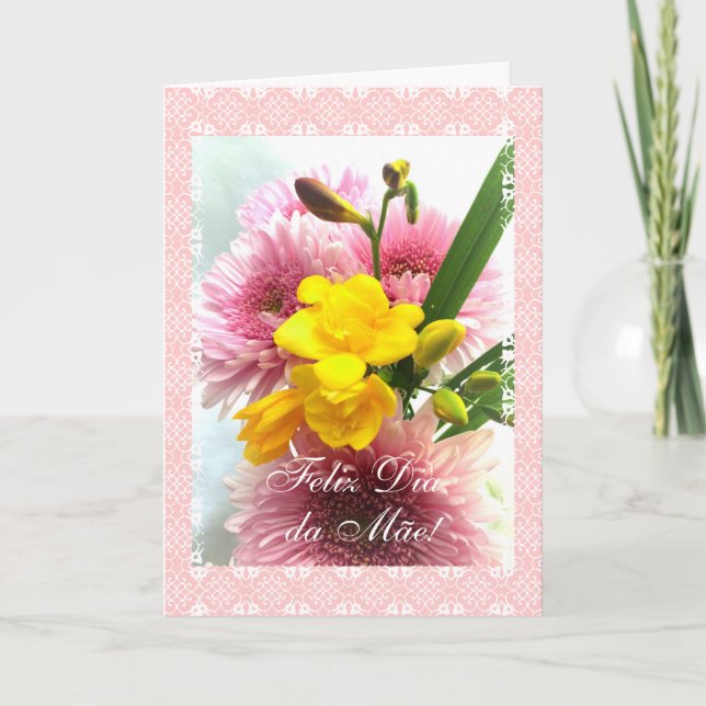 Cartão Portuguese: Mother's day / Dia da Mãe (Frente)