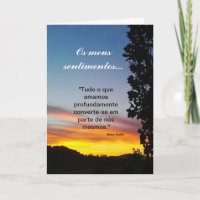 Portuguese:sentimentos/Sympathy/ Pêsames
