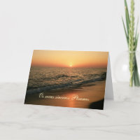 Portuguese sympathy card/condolencias: Sunset