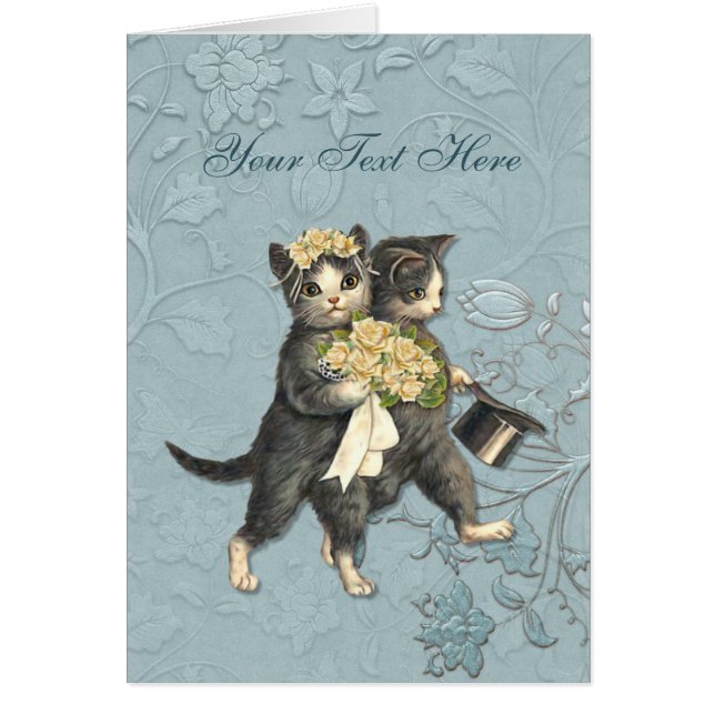 Cartão Posh Cats Wedding (Frente)