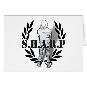 Cartão posição afiada da pele