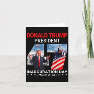 Cartão Posse de Donald Trump 47º Presidente Dia 20 de Jan