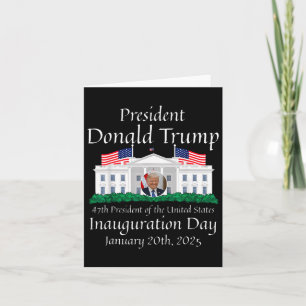 Cartão Posse de Donald Trump Dia 2025 47º Presidente dos