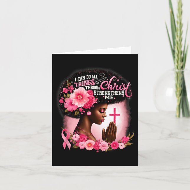 Cartão Posso Fazer Tudo Através De Cristos Que Se Fortale (Frente)