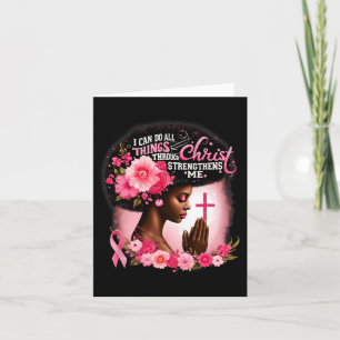 Cartão Posso Fazer Tudo Através De Cristos Que Se Fortale