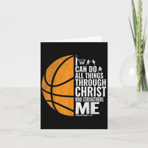 Cartão Posso Fazer Tudo Através Do Cristo Christian Baske