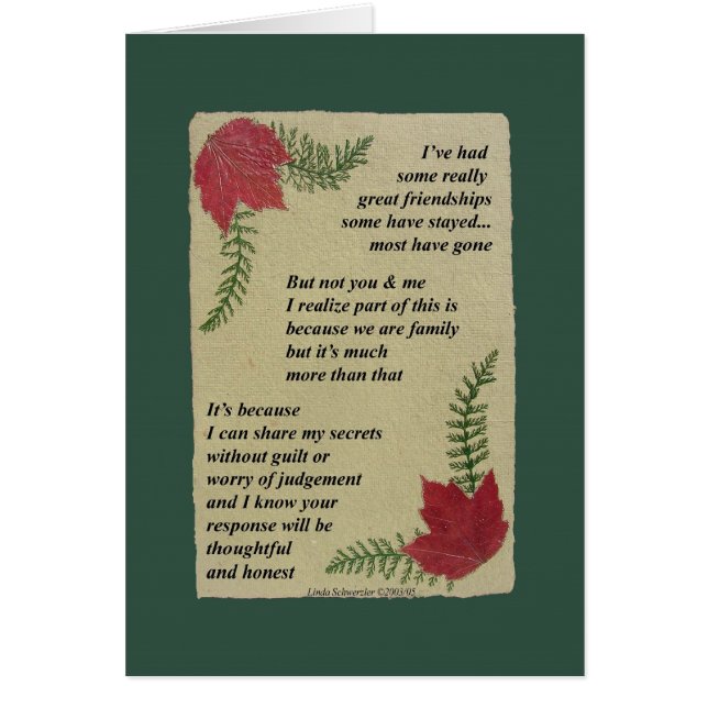 Cartão Posso Partilhar Os Meus Segredos (Frente)