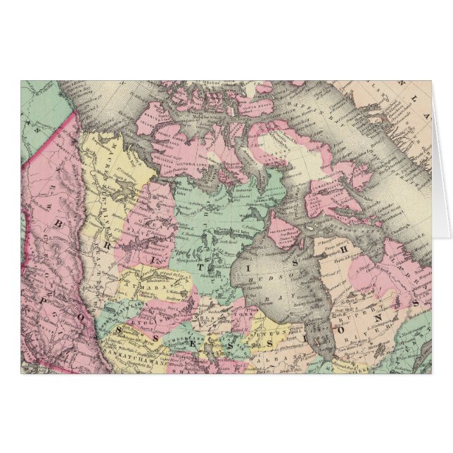 Cartão Possões Britânicas, Russas e Dinamarquesas (Frente Horizontal)