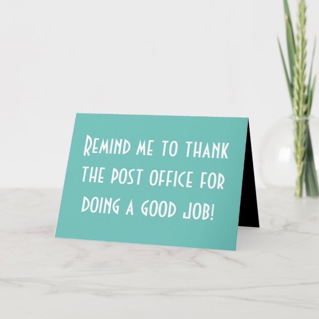 Cartão Post Office (Frente)