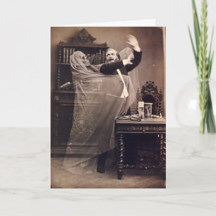 Cartão Postagem de retrato de fantasma vitoriano engraçad