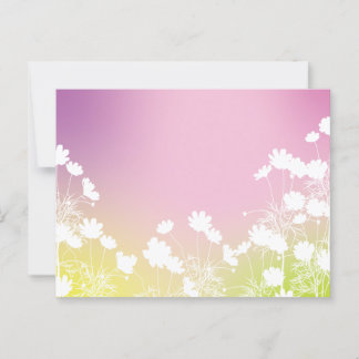 CARTÃO POSTAL コスモスの花｜秋の風を感じるポストカード