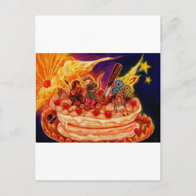 CARTÃO POSTAL ラ イ オ ン 一 と 角 獣 (Frente)