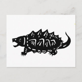 Cartão Postal ワ ニ メ 亀 切 ガ り tartartaruga crocante, macroclemys