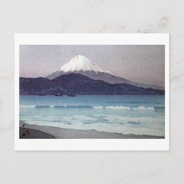 Cartão Postal 三 保 の 士, Monte Fuji visto da península de Miho, Yo (Frente)