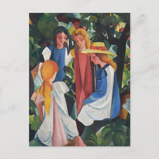 CARTÃO POSTAL 四人の少女達 (Frente)