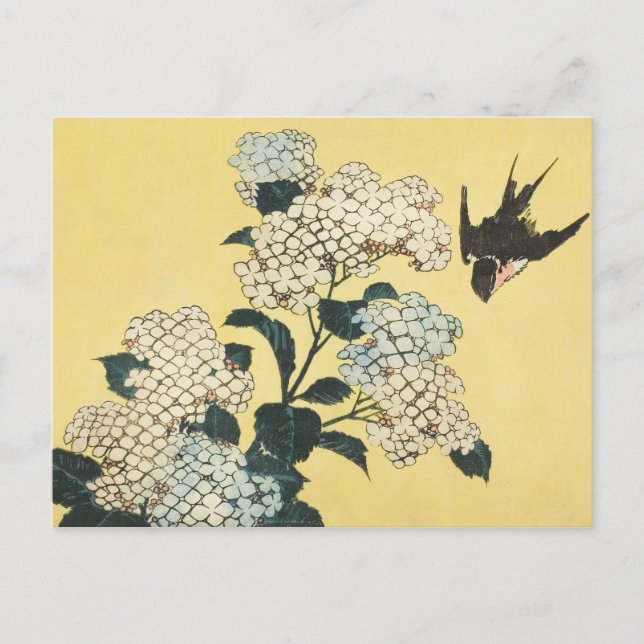 CARTÃO POSTAL 日本画 葛飾北斎 (Frente)