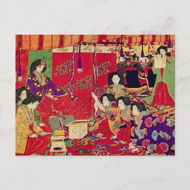 CARTÃO POSTAL 春 興 御 歌 会 (Frente)