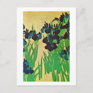 Cartão Postal 燕 子 図(部 分), 光 花 琳 irrises (detalhe