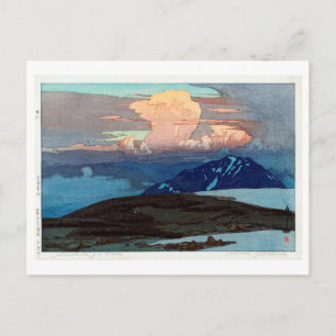 Cartão Postal 立 山 五 原 ヶ, Tateyama Goshikigahara, Yoshida, Woodcu