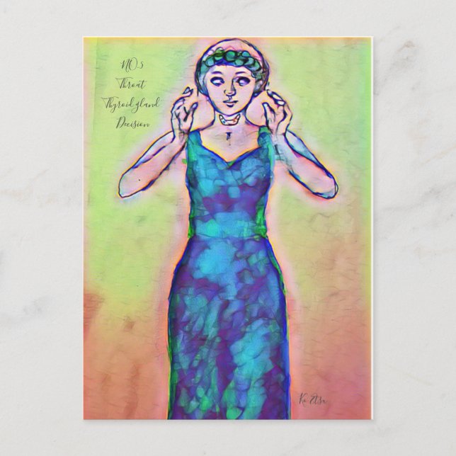 CARTÃO POSTAL 第5ャ ク ラ 喉 ・ 甲 状 腺 (Frente)