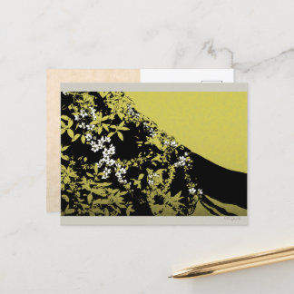 CARTÃO POSTAL 蒔絵風ユキヤナギのポストカード