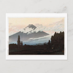 Cartão Postal 裾 野 富 士, Monte Fuji, de Susono, Hasui Kawa