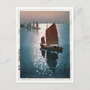 Cartão Postal 静 凪, 吉 田 Vento Calmo, Hiroshi Yoshida, Corte de Ma