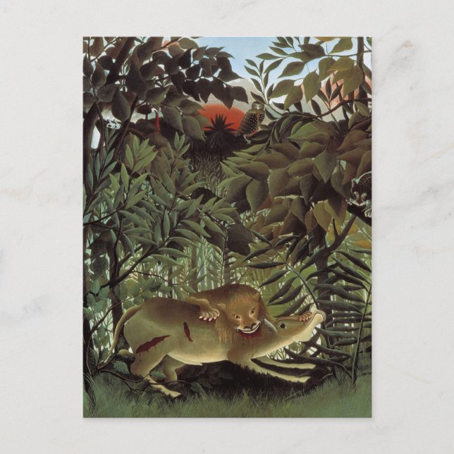 CARTÃO POSTAL 飢 え た ラ イ オ ン (Frente)