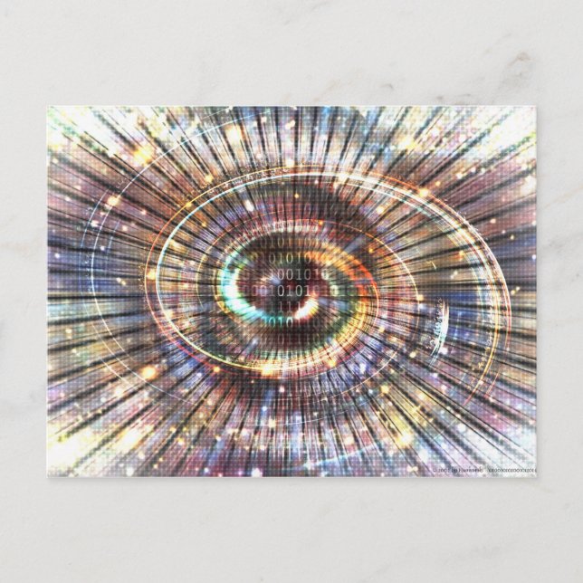 Cartão Postal 0100101010001101 (parte 2) | Cyberspace Binário de (Frente)