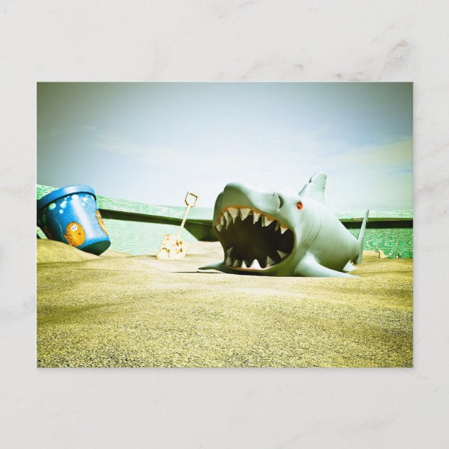 Cartão postal 01 com caixa de areia de verão (Frente)